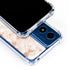 White Rose Gold Marble Moto G 5G (2024) Clear Case