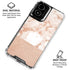 White Rose Gold Marble Moto G Power 5G (2024) Clear Case
