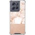 White Rose Gold Marble Moto G Stylus 5G (2025) Clear Case