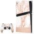 White Rose Gold Marble PS5 Pro Bundle Skin