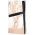 White Rose Gold Marble PS5 Pro Disk Console Skin