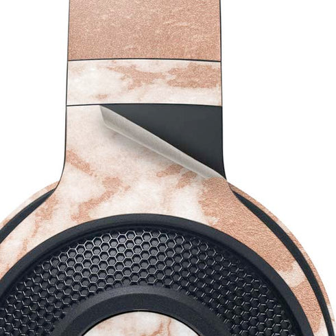 White Rose Gold Marble Razer Kraken X Skin