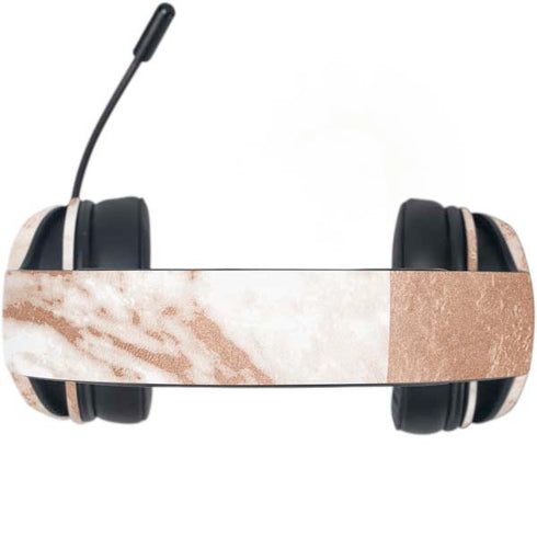 White Rose Gold Marble Razer Kraken X Skin
