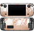 White Rose Gold Marble Steam Deck Handheld Gaming Computer OLED Skin