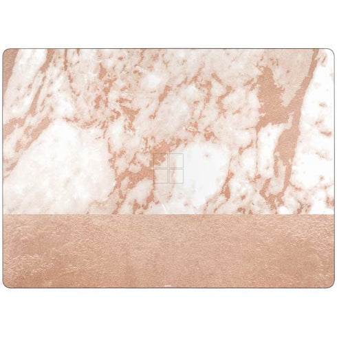 White Rose Gold Marble Surface Laptop 7 13.8in Skin