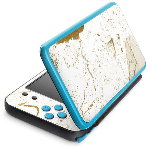 White Scattered Marble Nintendo Skins