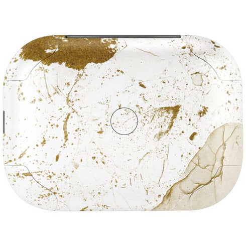 White Scattered Marble Amazon Echo Buds Skin