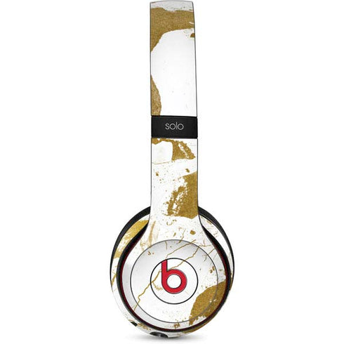 White Scattered Marble Beats Solo 3 Wireless Skin