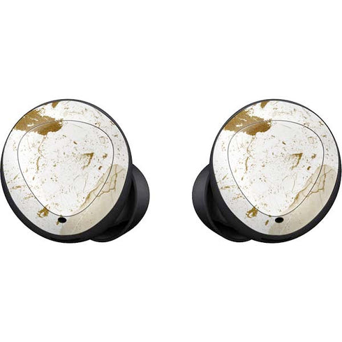 White Scattered Marble Galaxy Buds Skin