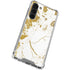 White Scattered Marble Galaxy S24 FE Clear Case
