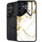 White Scattered Marble Galaxy S24 FE Kickstand Case