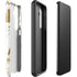White Scattered Marble Galaxy S25 Impact Case