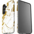 White Scattered Marble Galaxy S25 Plus Impact Case
