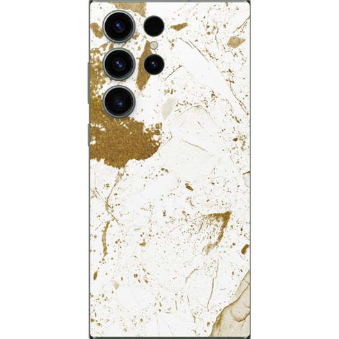 White Scattered Marble Galaxy S24 Ultra Skin