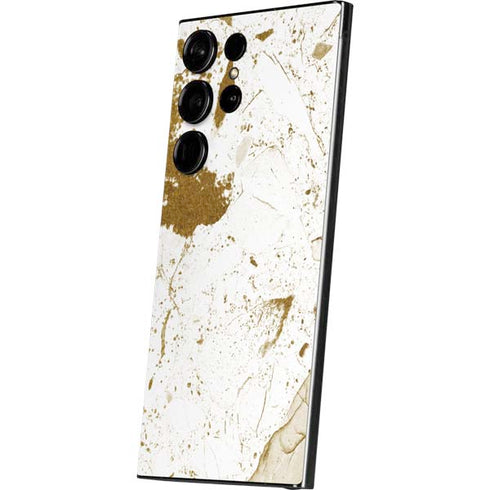 White Scattered Marble Galaxy S24 Ultra Skin