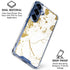 White Scattered Marble Galaxy S25 Plus Clear Case