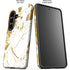White Scattered Marble Galaxy S26 Plus Impact Case