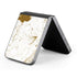 White Scattered Marble Galaxy Z Flip6 Skin
