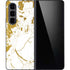 White Scattered Marble Galaxy Z Fold5 5G Skin