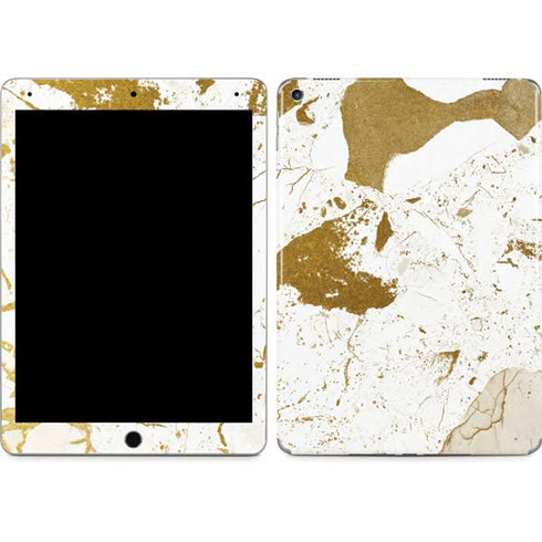 White Scattered Marble iPad Skins