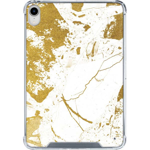 White Scattered Marble iPad 11th Gen (2025) Clear Case