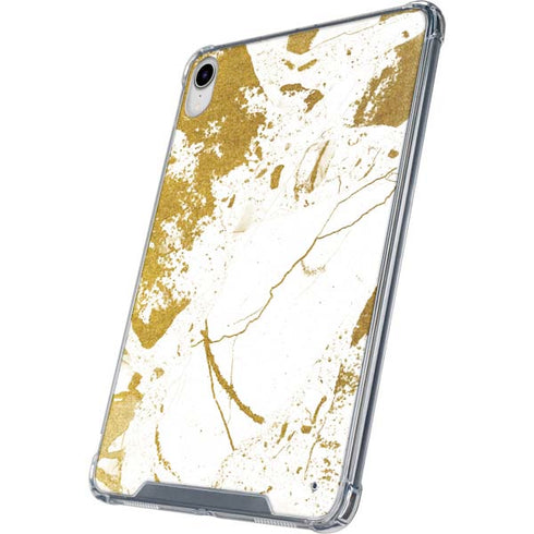 White Scattered Marble iPad 11th Gen (2025) Clear Case