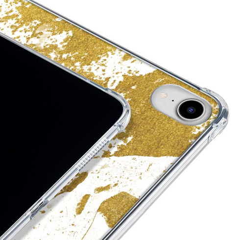 White Scattered Marble iPad 11th Gen (2025) Clear Case