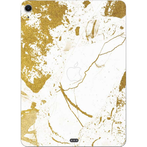 White Scattered Marble Apple iPad Air Skin