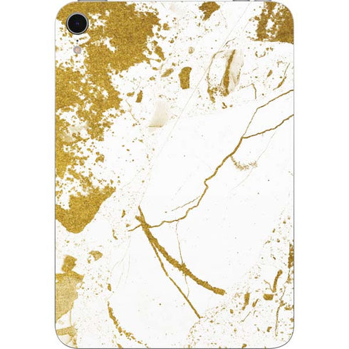White Scattered Marble Apple iPad Mini Skin