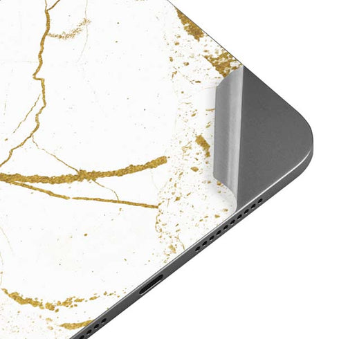 White Scattered Marble Apple iPad Mini Skin