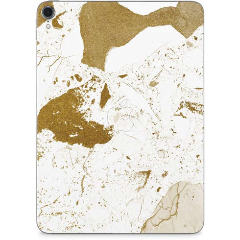 White Scattered Marble Apple iPad Pro Skin