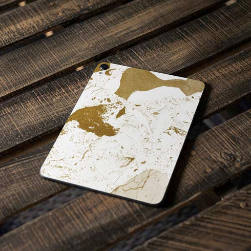 White Scattered Marble Apple iPad Pro Skin