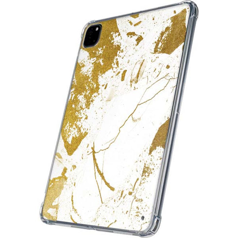 White Scattered Marble iPad Pro 11in (2024) Clear Case