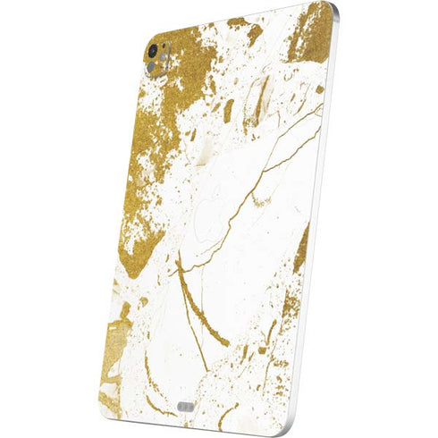 White Scattered Marble iPad Pro 13in M4 (2024) Skin