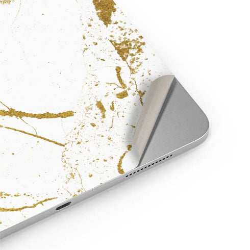 White Scattered Marble iPad Pro 13in M4 (2024) Skin