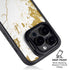 White Scattered Marble iPhone 13 Pro Kickstand Case