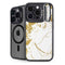 White Scattered Marble iPhone 14 Pro Max Kickstand Case