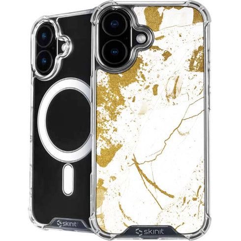 White Scattered Marble iPhone 16 MagSafe Case