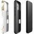 White Scattered Marble iPhone 16 Plus Impact Case