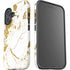 White Scattered Marble iPhone 16 Plus Impact Case