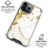 White Scattered Marble iPhone 16 Pro Clear Case
