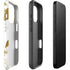 White Scattered Marble iPhone 16 Pro Impact Case