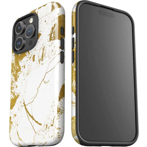 White Scattered Marble iPhone 16 Pro Impact Case