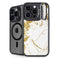 White Scattered Marble iPhone 16 Pro Kickstand Case