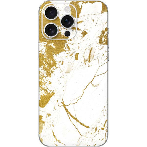 White Scattered Marble iPhone 16 Pro Max Skin