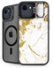 White Scattered Marble iPhone 16e Kickstand Case