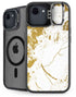 White Scattered Marble iPhone 16e Kickstand Case