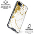 White Scattered Marble iPhone 16e Clear Case