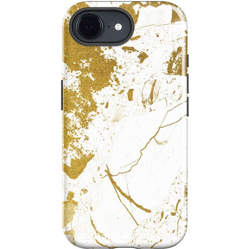 White Scattered Marble iPhone 16e Impact Case