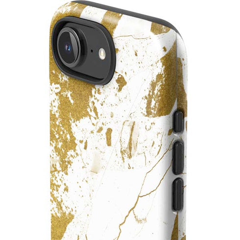 White Scattered Marble iPhone 16e Impact Case